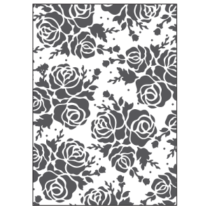 MATRIZ DE RELIEVE, TRAMA ROSAS P/MÁQ. TROQUELADORA DE 6"