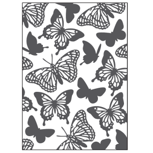 MATRIZ DE RELIEVE, TRAMA MARIPOSAS P/MÁQ. TROQUELADORA DE 6"