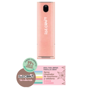 LIMPIADOR DE PANTALLAS IBI CRAFT TENDANCE, SPRAY 10ML, ROSADO