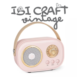 PARLANTE MINI BLUETOOTH IBI CRAFT "VINTAGE", ROSADO