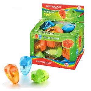 EXHIBIDOR C/24 SACAPUNTAS CON DEPÓSITO KEYROAD STAR