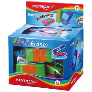 EXHIBIDOR CON 24 GOMAS DE BORRAR KEYROAD ELASTIC TOUCH