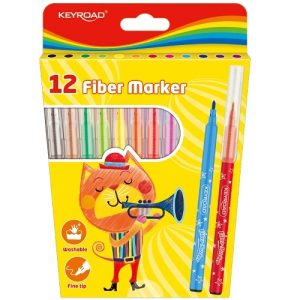 ESTUCHE CON 12 MARCADORES FINOS KEYROAD