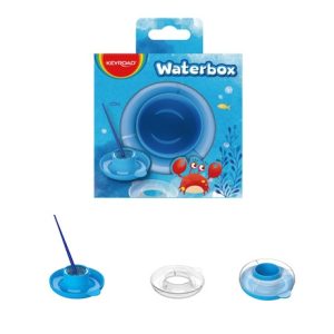 RECIPIENTE DE AGUA PARA PINCELES CON PALETA MEZCLADORA KEYROAD