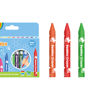 CAJA C/12 CRAYONES INFANTILES KEYROAD DE CERA DE ABEJA