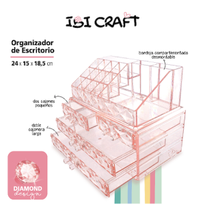 ORGANIZADOR ACRÍLICO DE ESCRITORIO IBI CRAFT