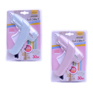 PISTOLA PARA SILICONA IBI CRAFT, 30W (INCL.2 BARRAS)