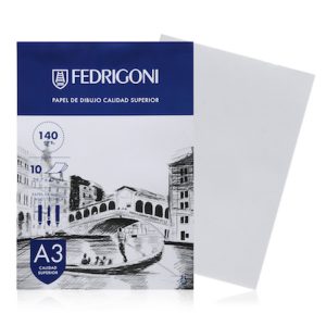 BLOC DE DIBUJO FEDRIGONI A3, 140 GRS., 10 HOJAS