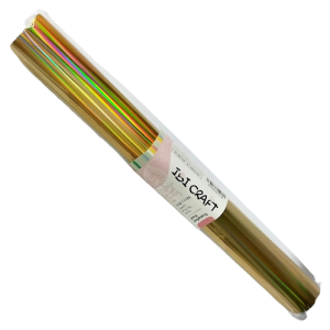 ROLLO DE PAPEL TERMOTRANSFERIBLE "FOIL PAPER", IBI CRAFT 32cm*5m - TORNASOL ORO