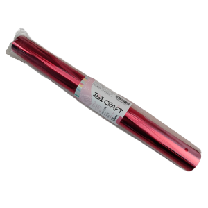 ROLLO DE PAPEL TERMOTRANSFERIBLE "FOIL PAPER", IBI CRAFT 32cm*5m - ROJO