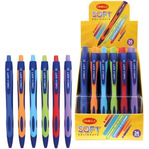 EXHIBIDOR CON 36 BOLÍGRAFOS OMEGA RETRÁCTILES B08