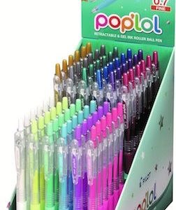 EXHIBIDOR C/72 BOLÍGRAFOS PILOT POP'LOL COLORES PASTEL Y METÁLICOS