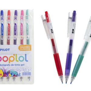 ESTUCHE PILOT POP'LOL C/6 BOLÍGRAFOS, COLORES CLÁSICOS