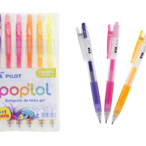 ESTUCHE PILOT POP'LOL C/6 BOLÍGRAFOS, COLORES FLÚO