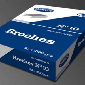 CAJA C/20 CAJAS DE BROCHES N° 10