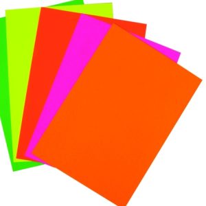 HOJA DE CARTULINA DE COLORES OMEGA FLÚO