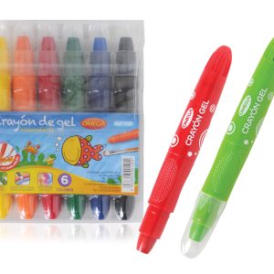 CRAYONES DE GEL OMEGA 6 COLORES