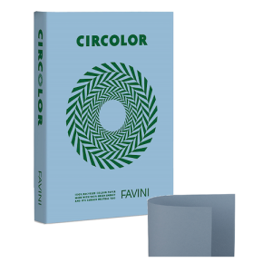 PAQ. DE 500 HOJAS DE PAPEL DE COLOR FAVINI CIRCOLOR, 80 GR., A4, IRIS