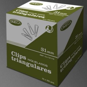 CAJA C/10 CAJAS DE CLIPS 31 MM
