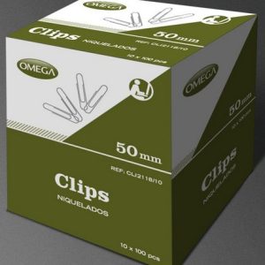 CAJA C/10 CAJAS DE CLIPS 50 MM