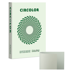 PAQ. DE 500 HOJAS DE PAPEL DE COLOR FAVINI CIRCOLOR, 80 GR., A4, MINT