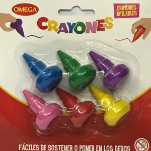 BLÍSTER CON 6 CRAYOLAS APILABLES