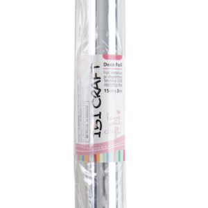 ROLLO DE PAPEL TERMOTRANSFERIBLE "FOIL PAPER", IBI CRAFT 15cm*3m - PLATA