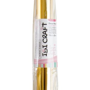ROLLO DE PAPEL TERMOTRANSFERIBLE "FOIL PAPER", IBI CRAFT 15cm*3m - ORO