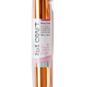 ROLLO DE PAPEL TERMOTRANSFERIBLE "FOIL PAPER", IBI CRAFT 15cm*3m - COBRE