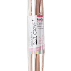 ROLLO DE PAPEL TERMOTRANSFERIBLE "FOIL PAPER", IBI CRAFT 15cm*3m - ORO ROSA