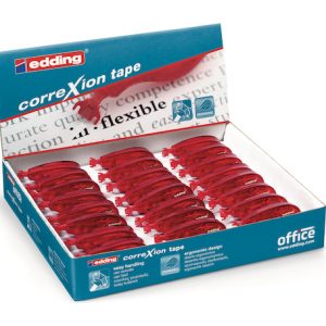 EXHIBIDOR CON 24 CINTAS CORRECTORAS EDDING 7410
