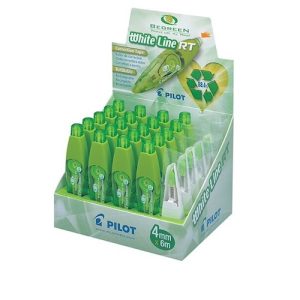 EXHIBIDOR C/20 CINTAS CORRECTORAS RETÁCTILES PILOT+ 5 RECARGAS