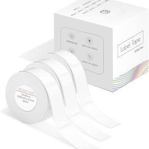 PACK C/3 ROLLOS DE 7,8MTS DE ETIQUETAS TÉRMICAS PIK DIK DE 15*40MM, BLANCAS