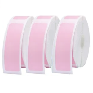 PACK C/3 ROLLOS DE 7,8MTS DE ETIQUETAS TÉRMICAS PIK DIK DE 15*40MM, ROSADAS