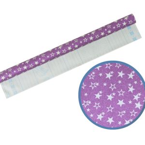 PAPEL AUTOADHESIVO OMEGA FANTASÍA C/BRILLANTINA. 45 CM X 1 MTS. FJ056-1
