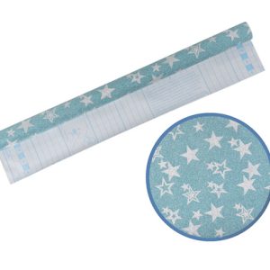 PAPEL AUTOADHESIVO OMEGA FANTASÍA C/BRILLANTINA. 45 CM X 1 MTS. FJ060