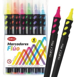 ESTUCHE CON 6 RESALTADORES FLÚO OMEGA