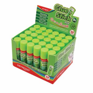 BARRA ADHESIVA KEYROAD 9gr, EXHIBIDOR KEYROAD C/30UN.