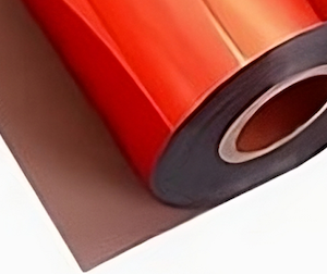 ROLLO PARA HOT STAMPING, 240m x 32cm, BUJE 3", ROJO