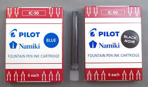 REPUESTO PLUMA KAKUNO. SET CON 6 CARTUCHOS DE TINTA