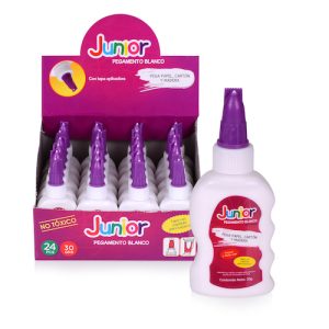 CAJÓN CON 288 UNID. COLA VINÍLICA JUNIOR BLANCA, 30 grs