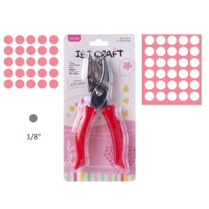SACABOCADOS CON FORMA IBI CRAFT, DISEÑO CÍRCULO, 3 mm, P/PAPEL (90-250grs.), CUERO, GOMA EVA