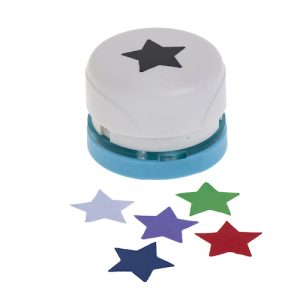 PERFORADORA 25mm, MAGNÉTICA, DE LIBRE UBICACIÓN EN LA HOJA, CON FORMA ESTRELLA