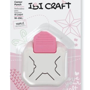 PERFORADORA DE ESQUINAS IBI CRAFT, C/3 DIFERENTES TERMINACIONES DECORATIVAS