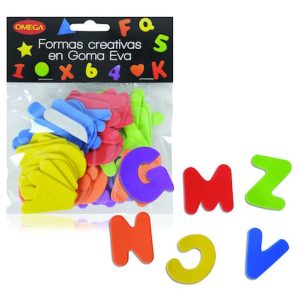 BOLSA C/52 LETRAS AUTOADHESIVAS DE GOMA EVA