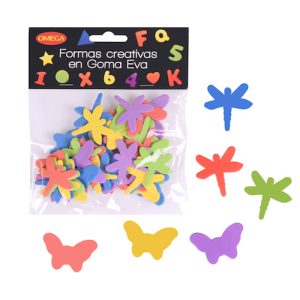 BOLSA C/50 INSECTOS VOLADORES AUTOADHESIVOS DE GOMA EVA.