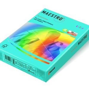 PAPEL DE COLOR MAESTRO AQUA BLUE 80 GR. A4