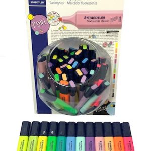 EXHIBIDOR CON 48 RESALTADORES STAEDTLER TEXTSURFER 364