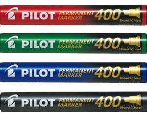CAJA DE 12 MARCADOR PERMANENTE PUNTA BISELADA PILOT SCA-400