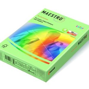 PAPEL DE COLOR MAESTRO MEDIUM GREEN 80 GR. A4